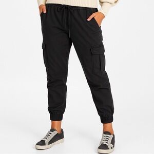 NSF Black Cargo Joggers